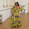 Rainbow Kente Top and Maxi Skirt Set - Image 3