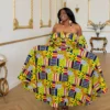 Rainbow Kente Top and Maxi Skirt Set - Image 2