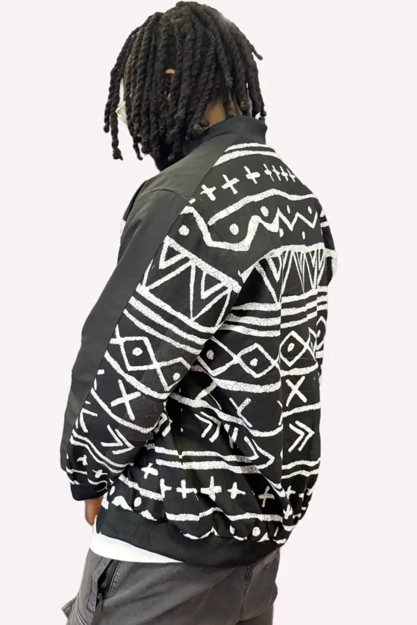 Chalk Symbols Bomber Jacket - Image 3