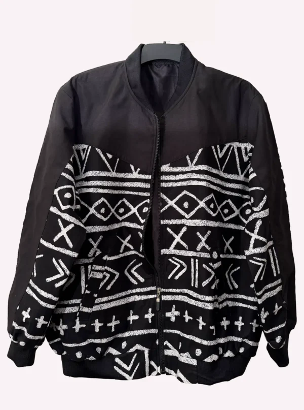 Chalk Symbols Bomber Jacket - Image 5