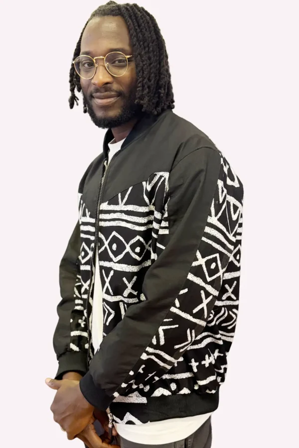 Chalk Symbols Bomber Jacket - Image 2