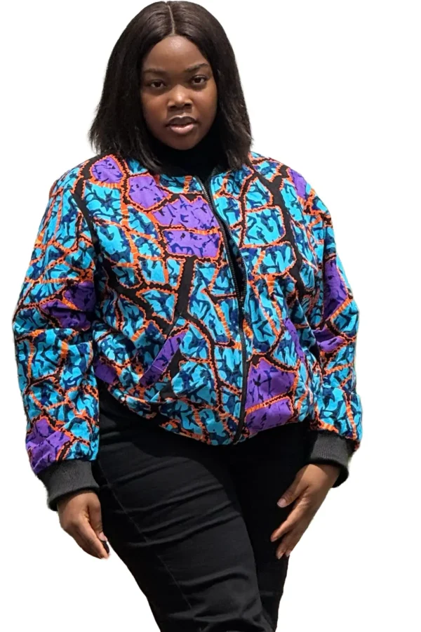 Cracked Earth Bomber Jacket - Image 4