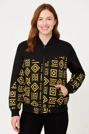 Multicoloured unisex ankara jacket