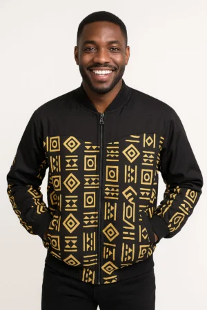 Multicoloured Yellow and Black Jacket