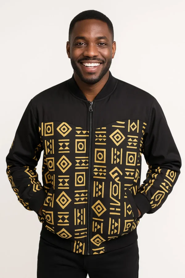 Multicoloured Yellow and Black Jacket