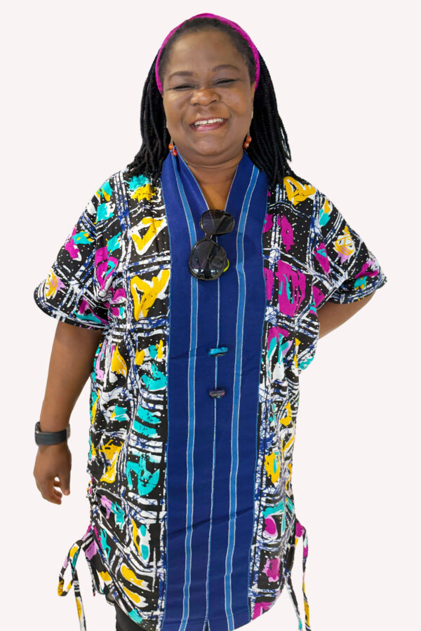 Darraa African Print Kimono